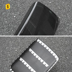 Shasha Carbon Car Armrest Box Cover Real Carbon Fiber Interior Accessories Decoration Protection For Subaru WRX