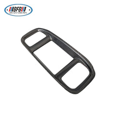 Dry Carbon Fiber Dashboard Dvd Navigation Screen Frame Cover Trim For Dodge Charger 2017-2021