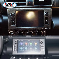 Navigation Screen Panel Real Dry Carbon CD Multimedia Panel Cover For Subaru BRZ GR86 2021-2023