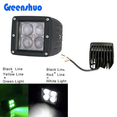 16w 3inch Led Cube Light 4D Square Led Pods Offroad 4x4 Backup Led Work Light 12V Fog Light for Cars Universal Dual Color Ltd.