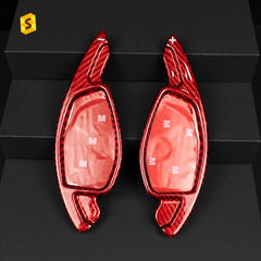 ES Real Dry Carbon Fiber 3K Paddle Shifters Extensions For Audi  Car Interior Accessories