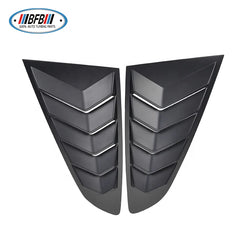 Car Accessories Matte Black 1/4 Quarter Side Window Louvers Scoop Cover Vent for Ford Mustang 2015up