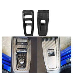 BRZ Door Window Lift Button Panel Carbon Interior Kits Real Carbon Front Door Control Handle Panel Trim For Subaru BRZ 2022