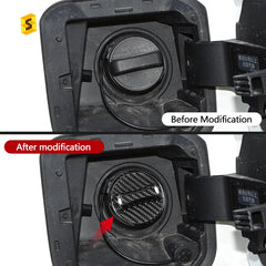 ES Car Exterior Accessories Car Accessories Decoration For Nissan Oil Tank Cover Carbon Fiber Oil Tank Cover