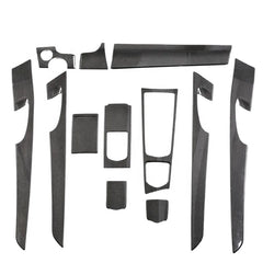12PCS Real Carbon Fiber Interior Trims For Porsche Panamera 971 2017 Inner Decoration sticker