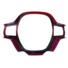 2Pcs Dry Carbon Fiber Interior Kits Steering wheel Cover trim For Honda Civic 11th 2022+