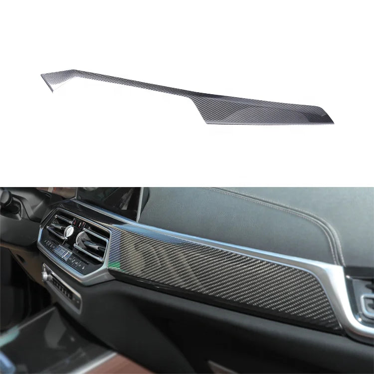 Dry Carbon Fiber Interior Trim Dashboard Cover for BMW X5 G05 2019-up Carbon Interior Kits