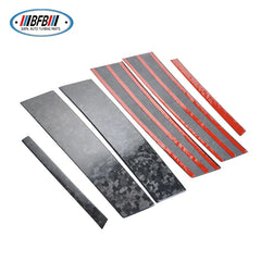 For Alfa Romeo Giulia Forged Carbon Fiber ABC Pillar Cover Trim 6pcs Middle Window Pillars