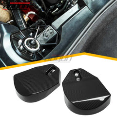JOGON For Corvette C8 Coupe 2020+2 pcs Shock Absorber Cover Magnetic Ride Control Panel Trim Dry Carbon Fiber Car Accessories