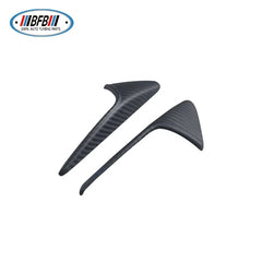 Matte 2x2 Dry Carbon 2PCS Side Air Camera Vent Fender Cover Exterior Trim For Tesla Model Y 2020-2021
