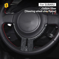 ES Real Dry Carbon Fiber Interior Trim Honeycomb Pattern Steering Wheel Chin Parts Cover for Subaru BRZ Toyota 86