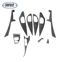 Forged Real Dry Carbon Interior Trims For  INFINITI Q50 11 PCS 2014-2017 Car inner Accessories