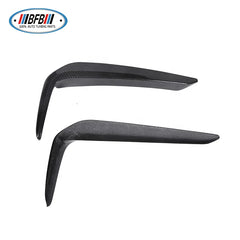 Real Dry Carbon Fiber Front Fog Lamp Eyebrows Eyelids For BMW 5 Series G30 2017 2018