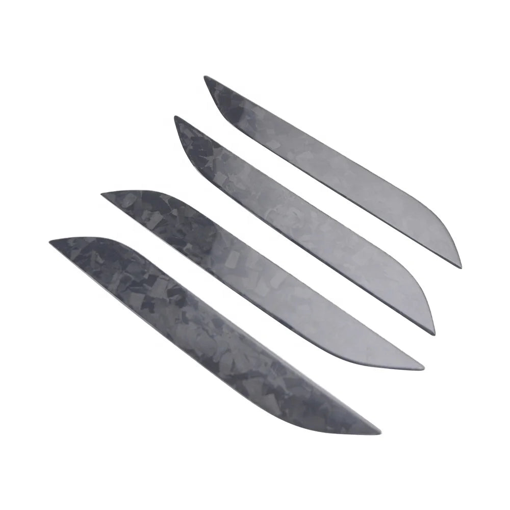 Real Forge Carbon Fiber Car outside Door Handle Cover Trim For Tesla Model S 2016-2018 Carbon Door Trim Panel