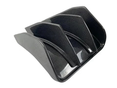 For Chevrolet Corvette C7 Carbon Fiber Rear Bumper Diffuser Lip 2-PC Set 2014-19