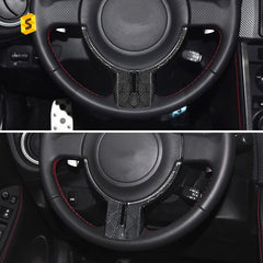 ES Real Dry Carbon Fiber Interior Trim Honeycomb Pattern Steering Wheel Chin Parts Cover for Subaru BRZ Toyota 86
