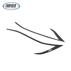 Model S Carbon Fiber Front Headlight Carbon Eyebrows Eyelips stick on style For Tesla