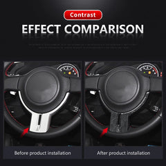 ES Real Dry Carbon Fiber Interior Trim Honeycomb Pattern Steering Wheel Chin Parts Cover for Subaru BRZ Toyota 86