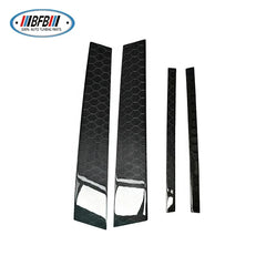FOR INFINITI Q50 2014-19 REAL CARBON MIDDLE PILLARS HONEYCOMB CARBON WINDOW PILLAR POSTS 6 PCS