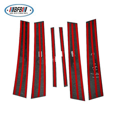 FOR INFINITI Q50 2014-19 REAL CARBON MIDDLE PILLARS HONEYCOMB CARBON WINDOW PILLAR POSTS 6 PCS