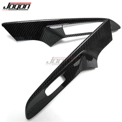 For Chevrolet Corvette C8 Dry Carbon Fiber Car Window Lift Switch Panel Frame Cover Trim for Convertible Interior Accessories