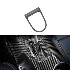 Real Dry Carbon Interior Kits Gear Shfit Knob control surrounds frame Panel Trim Fit for Ford Mustang 2015-2017