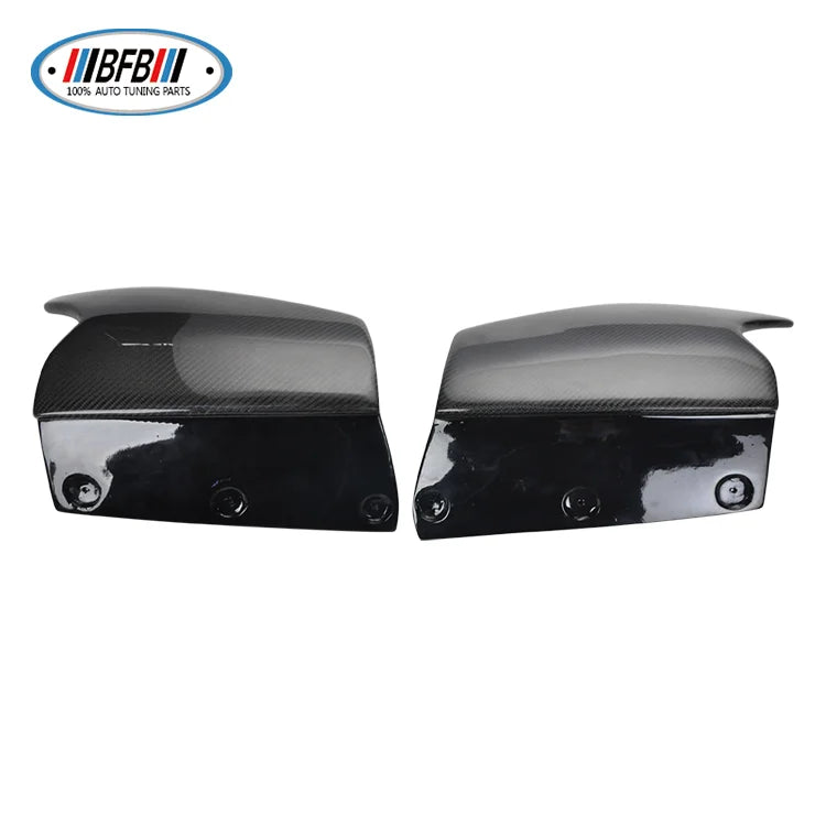 Real Carbon Fiber Front Bumper Lip Flaps Splitter For Porsche CAYENNE 2014-2017 Side Lip Splitter