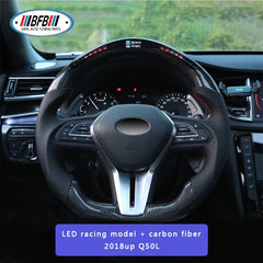 Q50 Led Steering Wheel  Real Carbon Fiber Customized Steering Wheel For Infiniti Q50 Q50S 2018up