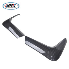 Glossy Black Dry Carbon Rear Bumper Splitters Add on style rear Down Flaps Fit For M3M4 F80 F82 bumper 2014+