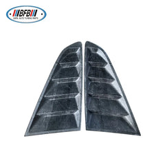 For Ford Mustang 2015-2021 Side Scoop Vent 1/4 Quarter Panel Dry Carbon Fiber Side Window Louvers