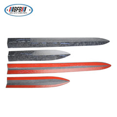 Forged Real Carbon Fiber 4 PCS Side Body Trims For Tesla Model 3 Front and Rear Door Pillar Trims
