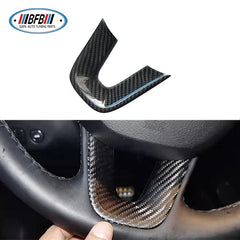 4pcs Dry Carbon Fiber Steering Wheel Cover Trim Add on  for Dodge Charger 4 Door 2017+ Interior trim