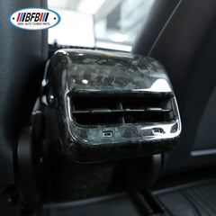 Glossy and Matte Forge Carbon Car Interior Rear Seat Air Condition AC Vent Outlet Trim For Tesla Model 3 Y