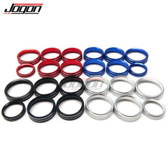 For Ford F150 2015-2020 Air Conditioning Ring Cover Center Console Switch Button Circle Trim Car Styling Interior Accessories