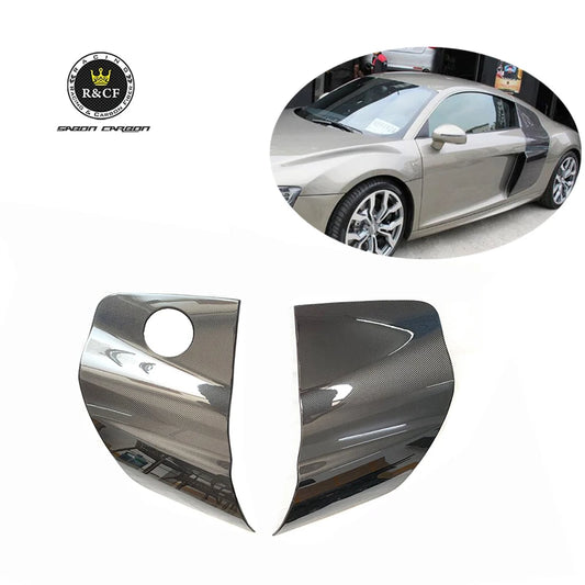 08-15 OEM style R8 V8 V10 Carbon Fiber Side Door Panel Side Blades For Audi R8