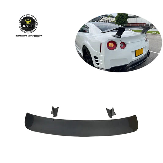 08-15 Carbon Fiber Esp style Rear Spoiler GT Wing For Nissan GTR R35 Trunk Lip Spoiler Rear Wing