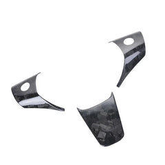 For Tesla Model 3  Forge Interior Panel 3PCS Stickers Auto Accessories Steering Wheel Mouldings Cover Trims 17-19