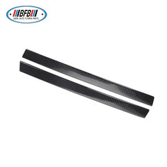 6Pcs Real Dry Carbon Fiber Window Pillar Cover Middle B-Pillar For Alfa Romeo Giulia 2016-2019
