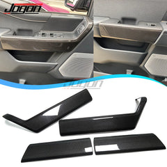 For Ford F-150 F150 Raptor Platinum 2021 2022 2023 2024 Real Carbon Fiber Inner Door Handle Cover Sticker Car Accessories