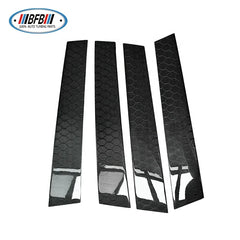 FOR INFINITI Q50 2014-19 REAL CARBON MIDDLE PILLARS HONEYCOMB CARBON WINDOW PILLAR POSTS 6 PCS