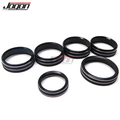 For Ford F150 2015-2020 Air Conditioning Ring Cover Center Console Switch Button Circle Trim Car Styling Interior Accessories