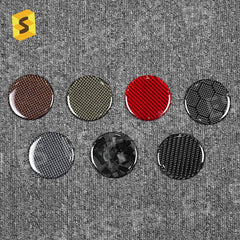 Shasha Carbon For Fiat Steering Wheel Parts Cover Real Carbon Fiber For Fiat 500 Interior Accessories
