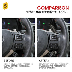 Shasha Carbon Fiber Car Steering Wheel Extension Paddle Shifter For  Lexus IS 2017 Carbon fiber car part car interior Accessorie