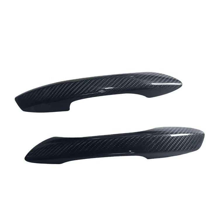2 PCS Real Carbon Fiber Car Outer Door Handle Cover for Porsche 718 Cayman Boxster