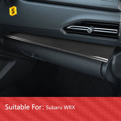 Shasha Carbon Fiber Copilot Left Decorative Panel for Subaru WRX 2022 Carbon Fiber Car Interior Decorative Sticker