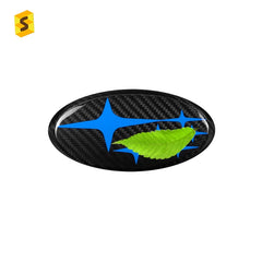 Shasha Carbon Fiber Rear Car Logo Trim Cover Interior Accessories Decoration Protection For Subaru WRX