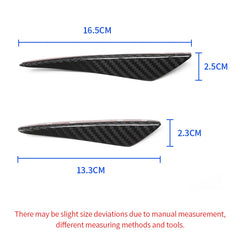 Universal Carbon Fiber Front Bumper Side Canards Splitter Spoiler For BMW M2 M3 M4 F30 F87 E90 E92 E93 F80 F82 F83 F10 F16 F12