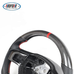 Customized Carbon Fiber With Red Strip Steering Wheel For Ford Raptor FJ150