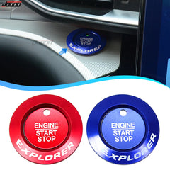 Car Engine START Button Replace Cover STOP Switch Accessories Key Decor For Ford Explorer 2016 2017 2018 2019