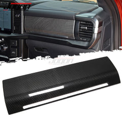 For Ford F150 F-150 Raptor 2021 2022 2023 Car Passenger Co-pilot Panel Dashboard Cover Interior Carbon Fiber Car Accessories
